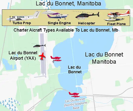 Lac du Bonnet Airport runway and apron area